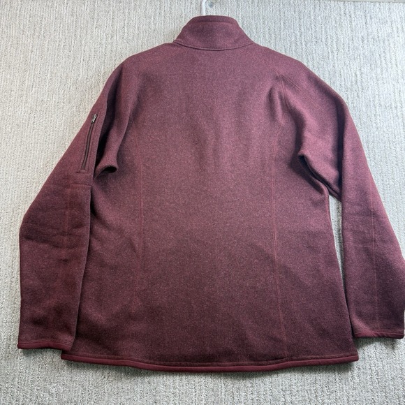 Patagonia Better Sweater Full Zip Women's Fleece Jacket Size XL Maroon - Picture 4 of 11